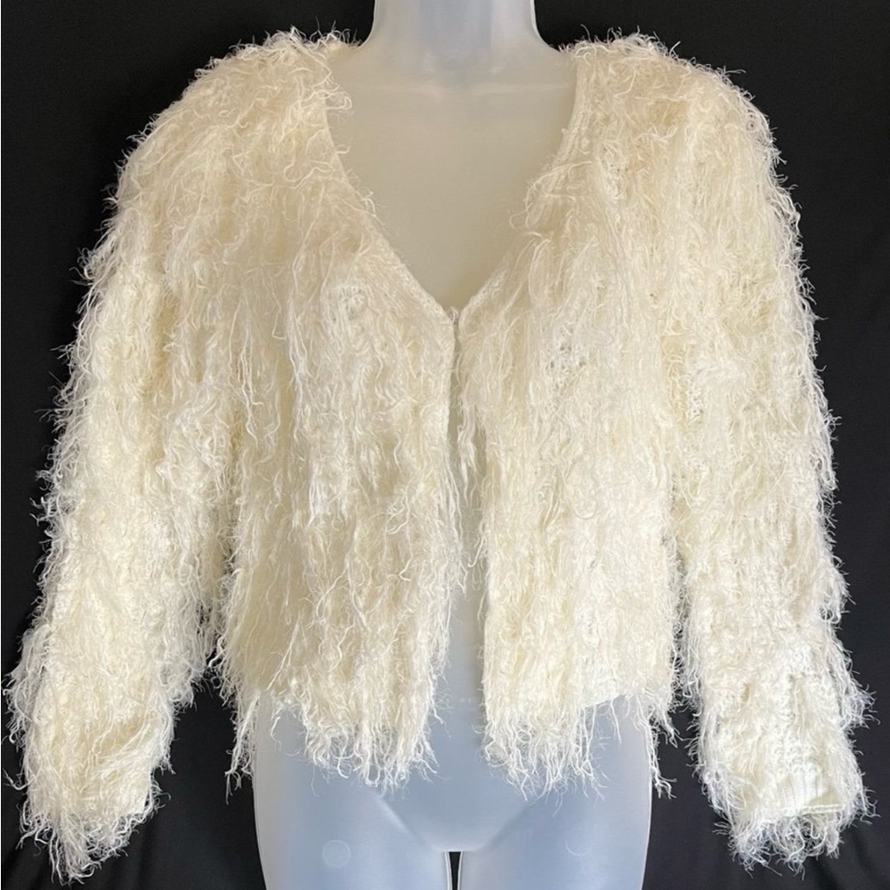 Windsor Cream Fuzzy Cardigan